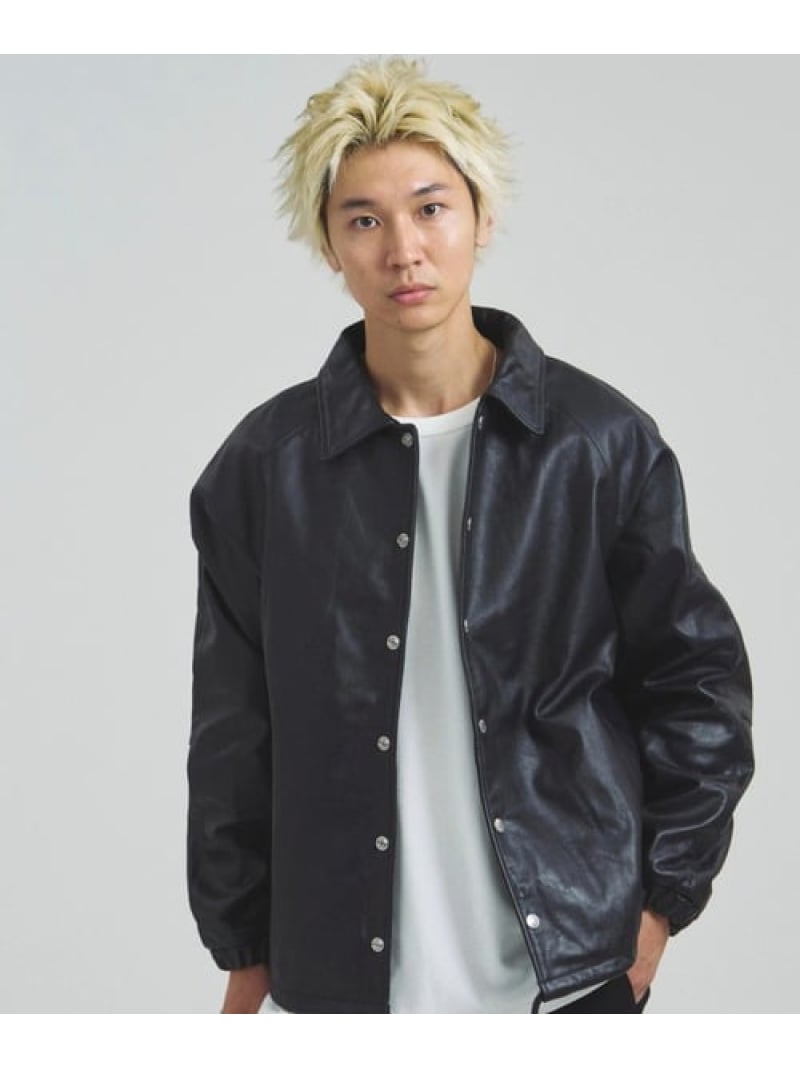 コーチ　COACH ブラックカウハイド　良革　レザーコート　ジャケット COACH - coach コーチ ライダースジャケット レザージャケットの