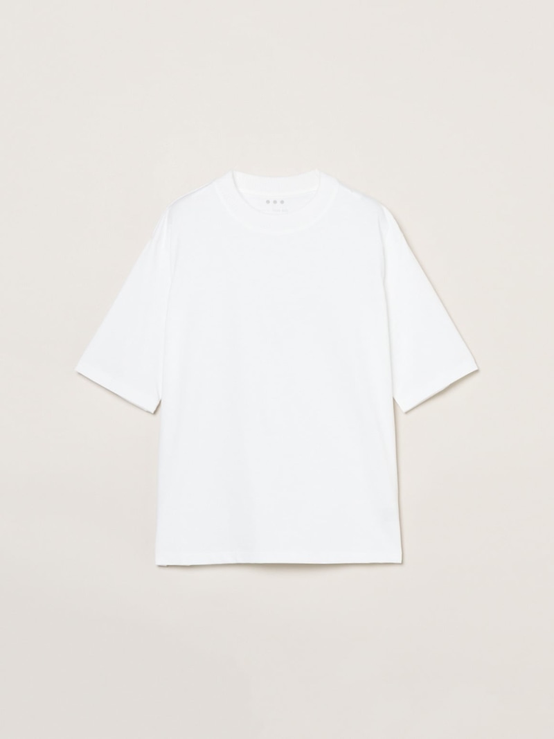 three dots Men's powdery cotton s/s crew スリードッツ トップス カットソー・Tシャツ ブラック ホワイト グレー【送料無料】
