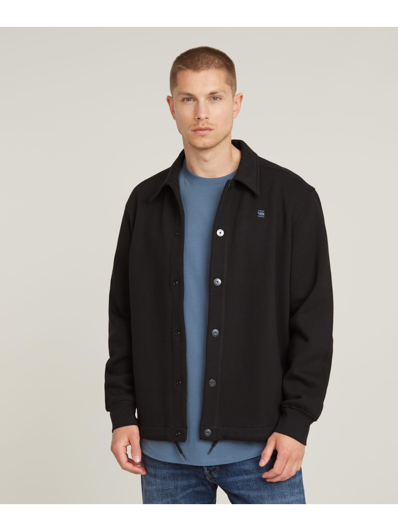 【SALE／30%OFF】G-Star RAW 【公式ショップ】COACH SWEATER JACKET/スウェットコーチジャケット ジースターロゥ ジャケット・アウター ブルゾン・ジャンパー ブラック【RBA_E】【送料無料】 13,283円
