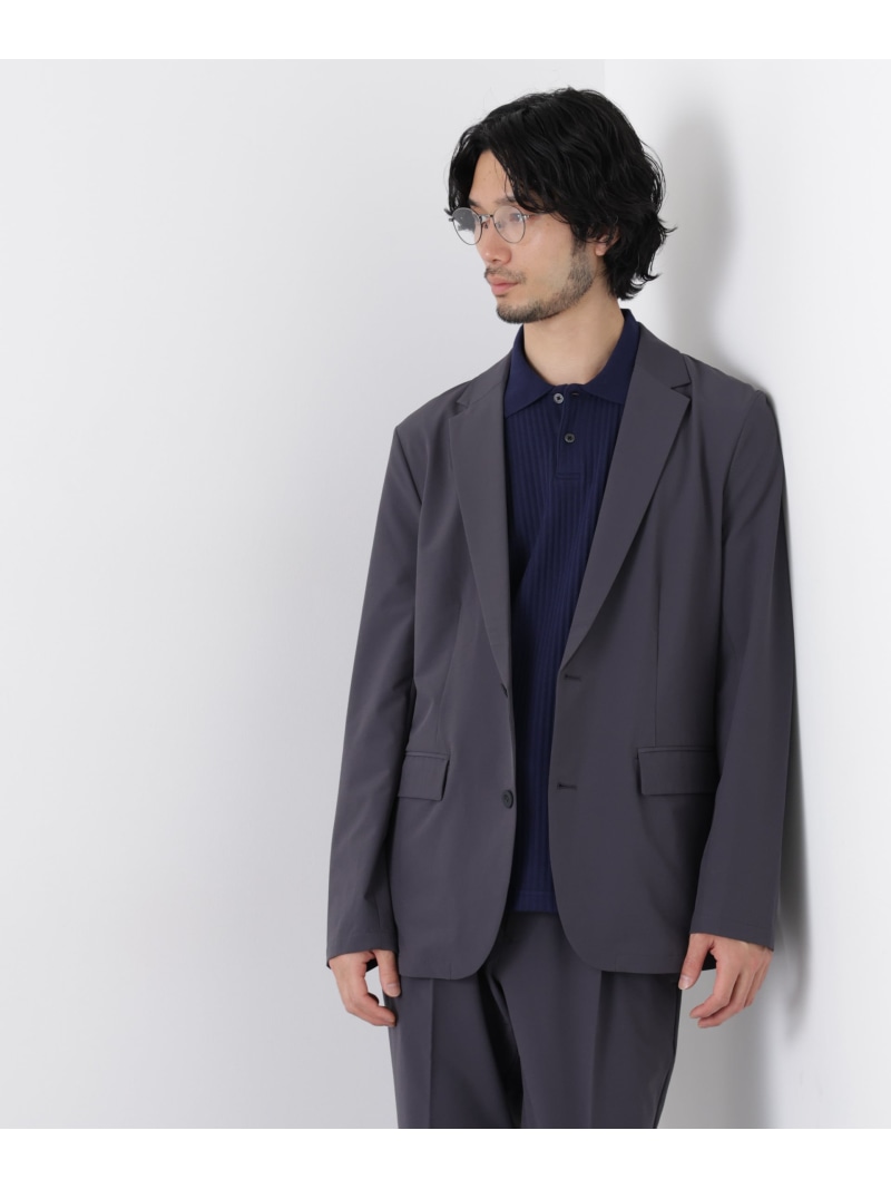 NANO universe ライトウェイトストレッチ ジャケット(セットアップ可) ナノユニバース ジャケット・アウター その他のジャケット・アウター カーキグリーン グレー ブラック【送料無料】