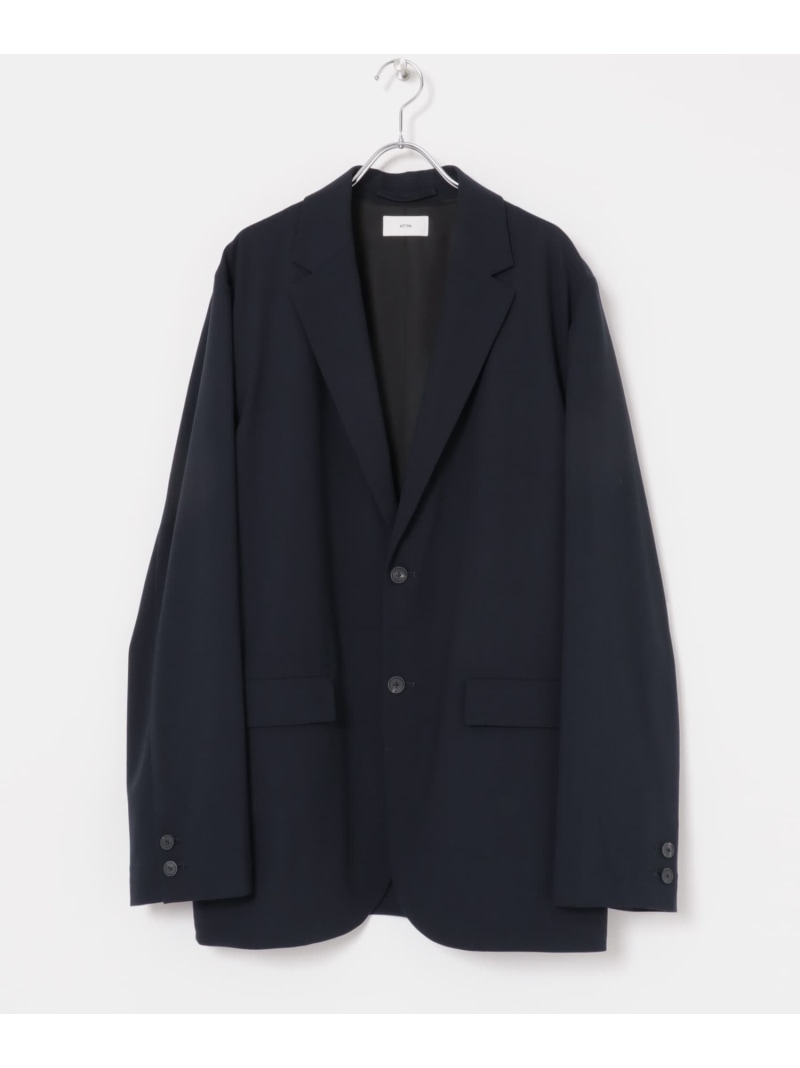 URBAN RESEARCH ATON HIGH TWIST WOOL JACKET アーバンリサーチ ジャケット・アウター テーラードジャケット・ブレザー ブラック ネイビー【送料無料】