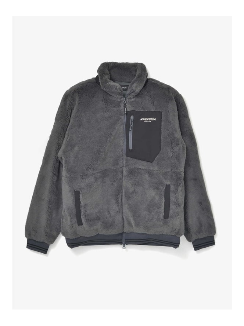 【SALE／30%OFF】Aquascutum GOLF GOLF MEN ボアフリースFULL-ZIP アクアスキュータム トップス カットソー・Tシャツ ブラック【RBA_E】【送料無料】｜ Fashion Men 15,739円