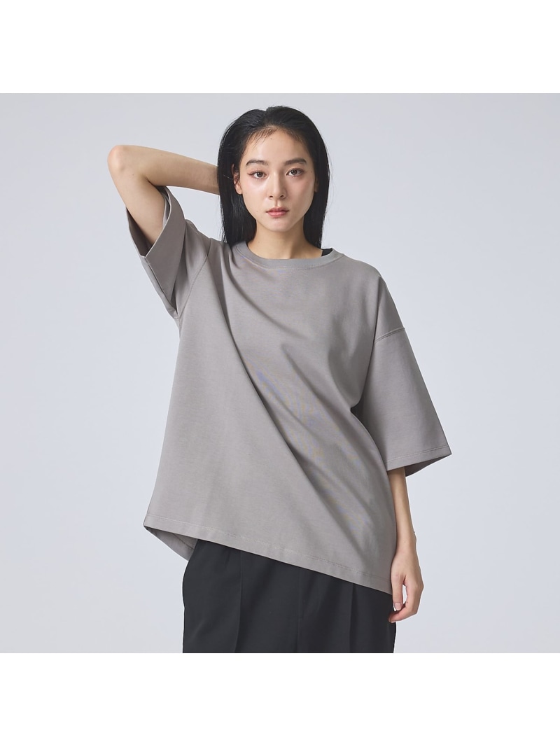 ABAHOUSE LASTWORD 【FORTUNA /フォルトゥナ】GIZA CottonClearTee/ギザコ アバハウス トップス カットソー・Tシャツ グレー ブラック【送料無料】