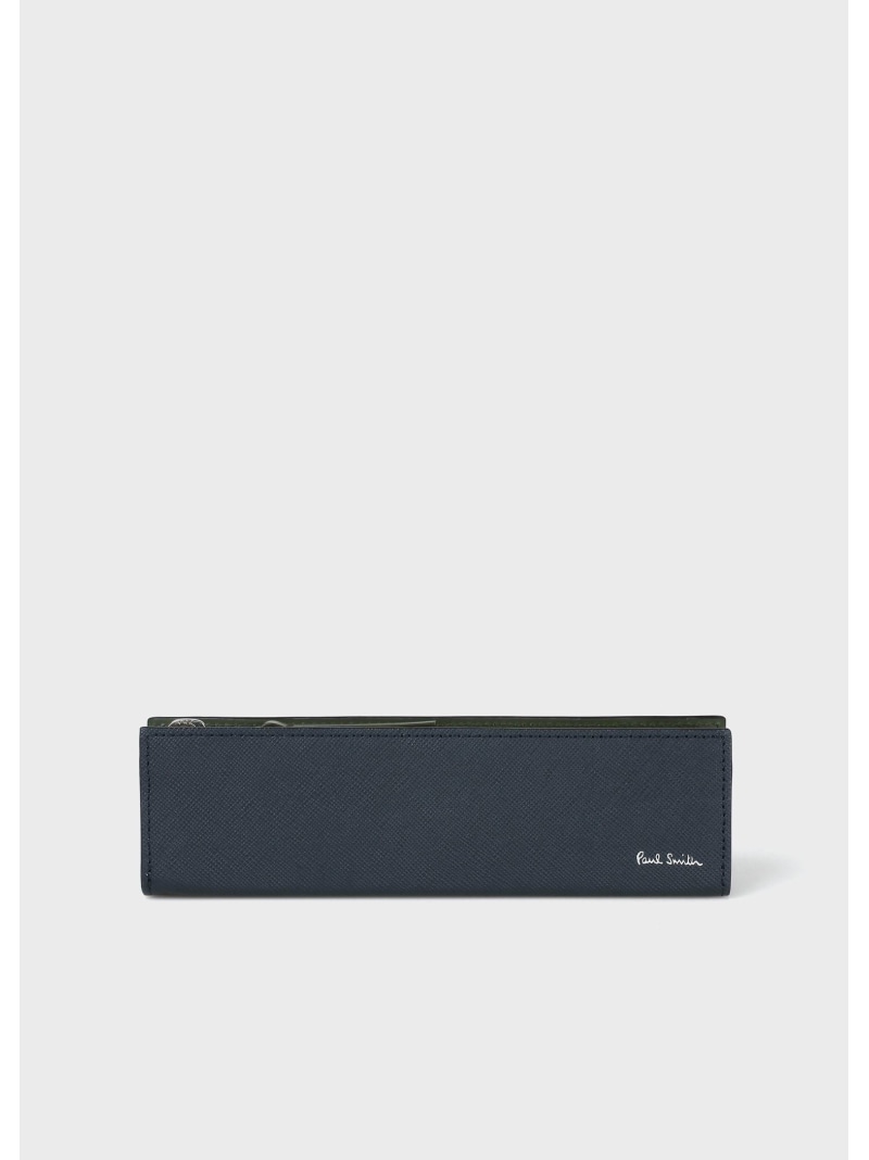 Paul Smith ブライトストライププラー ペンケース ポール・スミス 財布・ポーチ・ケース 財布 ブラック ネイビー【送料無料】