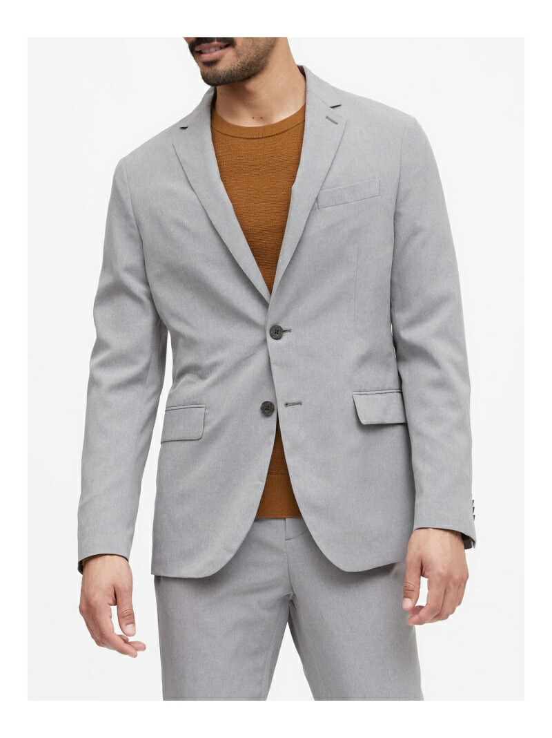 スーツ は自分にプチご褒美を バナナ リパブリック スリムスーツジャケット M パフォーマンス Republic Sale 10 Off Banana ビジネス フォーマル グレー Rba E 送料無料 スーツ Saharainstitute Co In