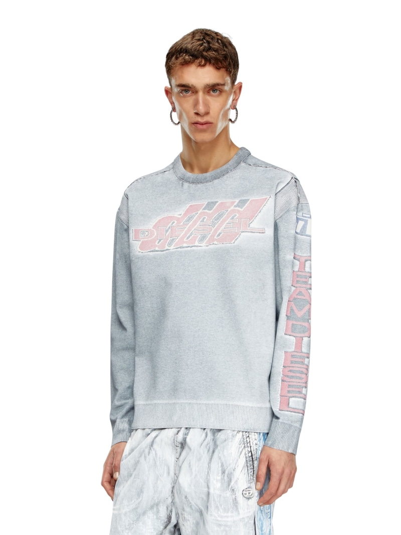 トップス DIESEL K-Brent-B / BLUE M DIESEL（ディーゼル）の「メンズ ニット K-BRENT-B（ニット