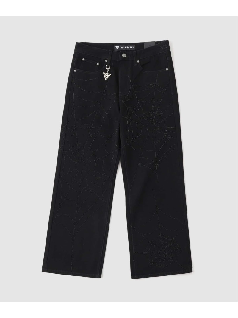 JOINT WORKS ≪追加≫VALABASAS/ヴァラバサス Larriot Baggy ジョイントワークス パンツ ジーンズ・デニムパンツ ブラック ブルー【送料無料】 20,020円