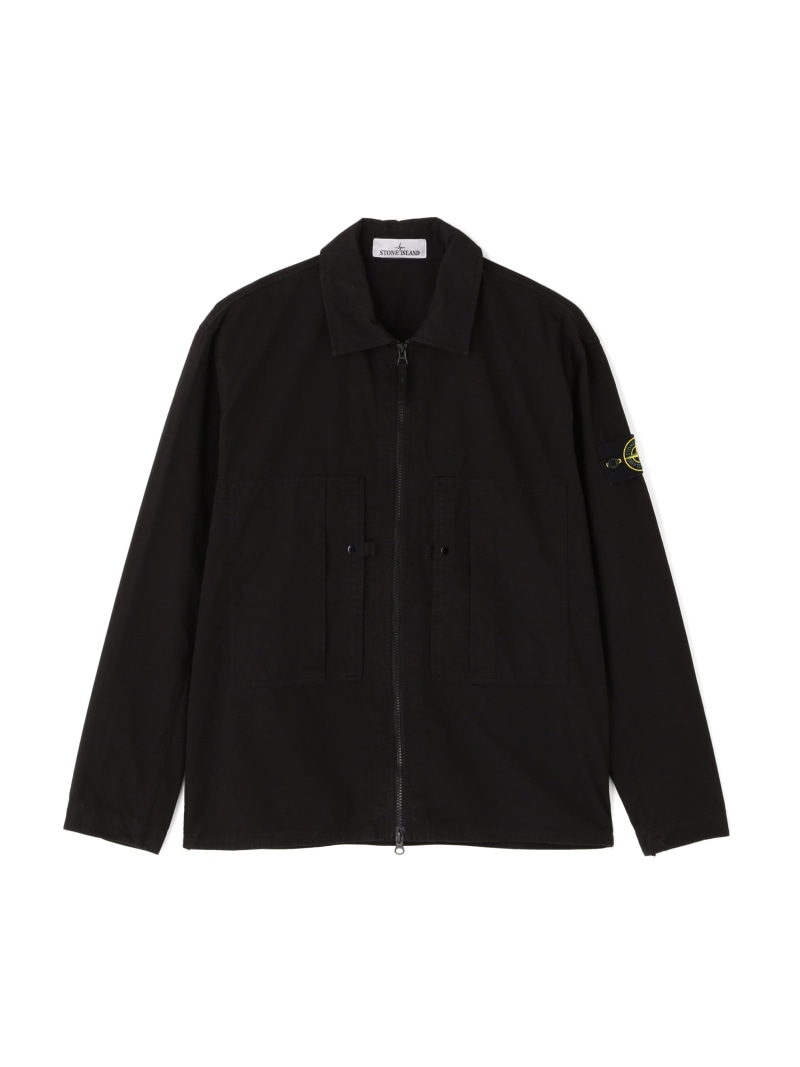 LHP STONE ISLAND/ストーンアイランド/MERCERISED ORGANIC COTTON RIPSTOP エルエイチピー トップス プルオーバー・トップ 黒いこと【貨物輸送無料】