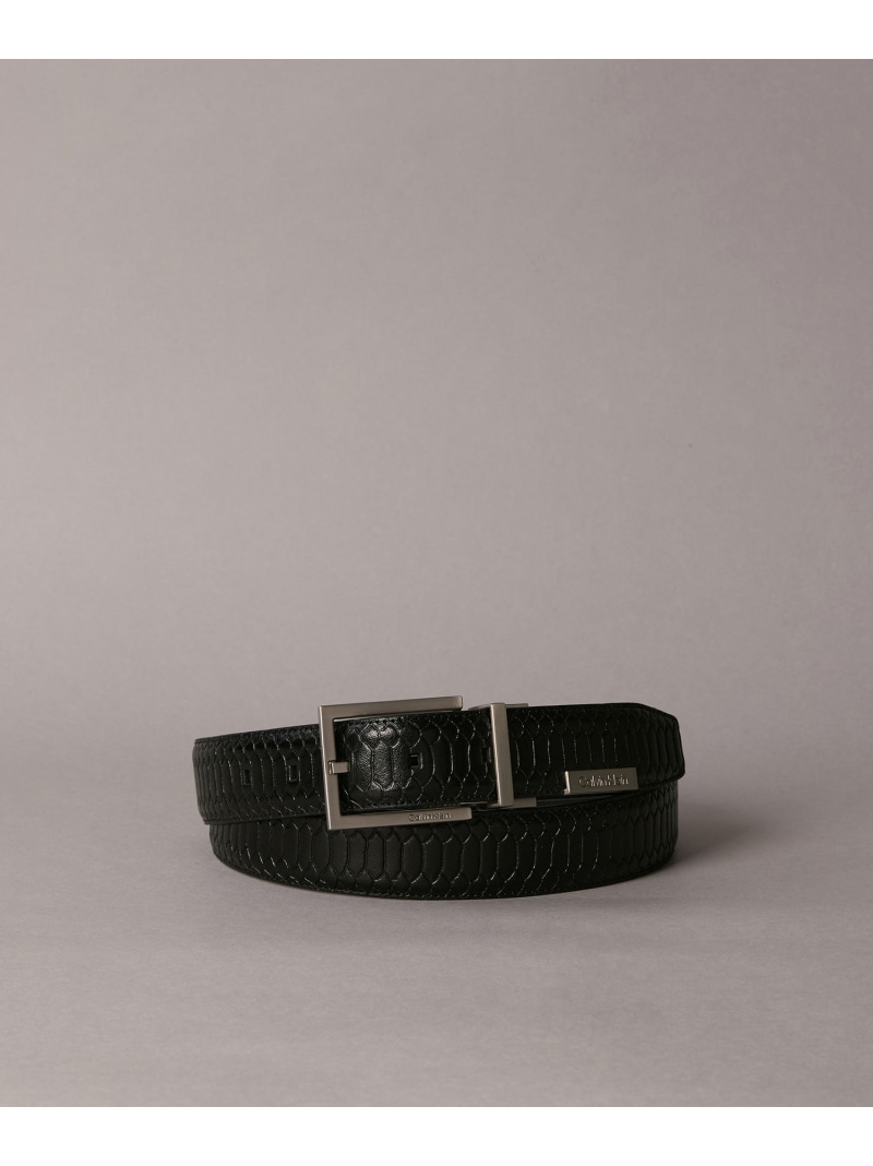 Calvin Klein Jeans Accessory (U)【堅苦しさ販売店】 カルバンクライン 胴締め - スクエアバックルベルト Calvin Klein Jeans Accessory 4D7079G カルバン・クライン 流行り物雑貨 胴締め 黒いこと【貨物輸送無料】