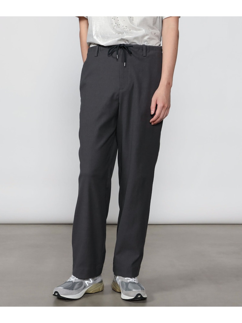 Bshop MORRIS \u0026 SONS ｜ ノープリーツイージーパンツ MEN 主教 ズボン下 余分の物のズボン下 赤銅色 薄墨色 黒いこと【貨物輸送無料】