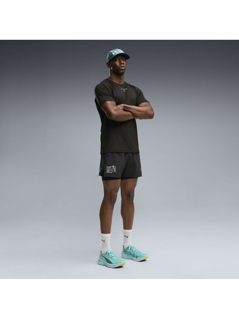 PUMA メンズ トレーニング PUMA x HYROX 2IN1 PWRMODE ショーツ M HYROX 2in1 PWRMODE SHORT プーマ パンツ その他のパンツ ブラック【送料無料】｜ Fashion Men