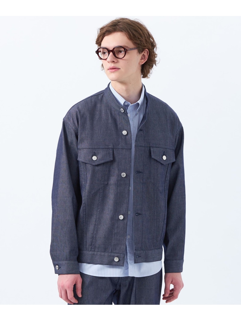 【SALE／50%OFF】MACKINTOSH PHILOSOPHY ナイロンチノ/ポリエステルデニム スタンドカラージャケット マッキントッシュ フィロソフィー ジャケット・アウター ブルゾン・ジャンパー ベージュ【RBA_E】【送料無料】
