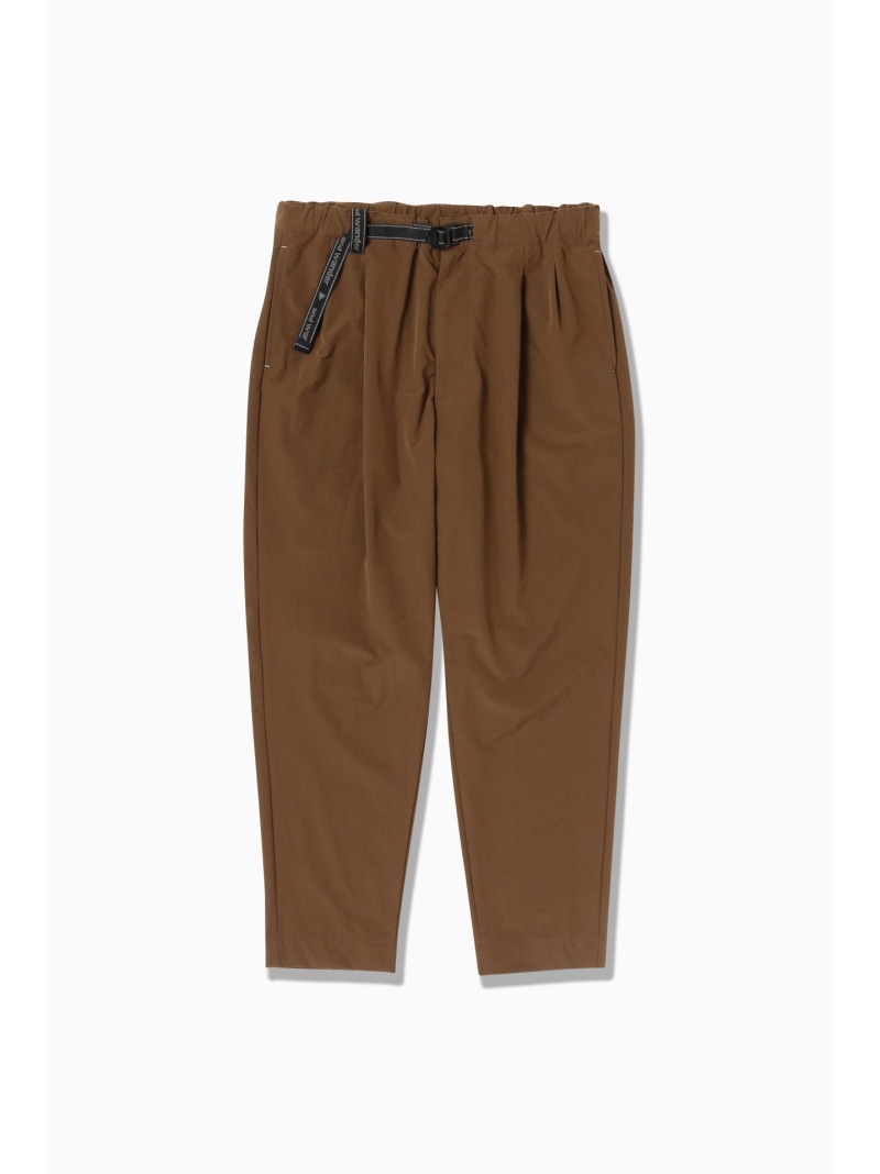 and wander light w cloth pants アンドワンダー パンツ その他のパンツ ブラック グレー ブラウン【送料無料】