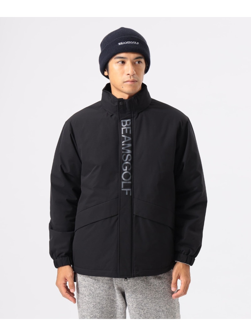 楽天市場】【新品】ビームスゴルフ 中綿ジャケット 黒 ジップロゴ はっ