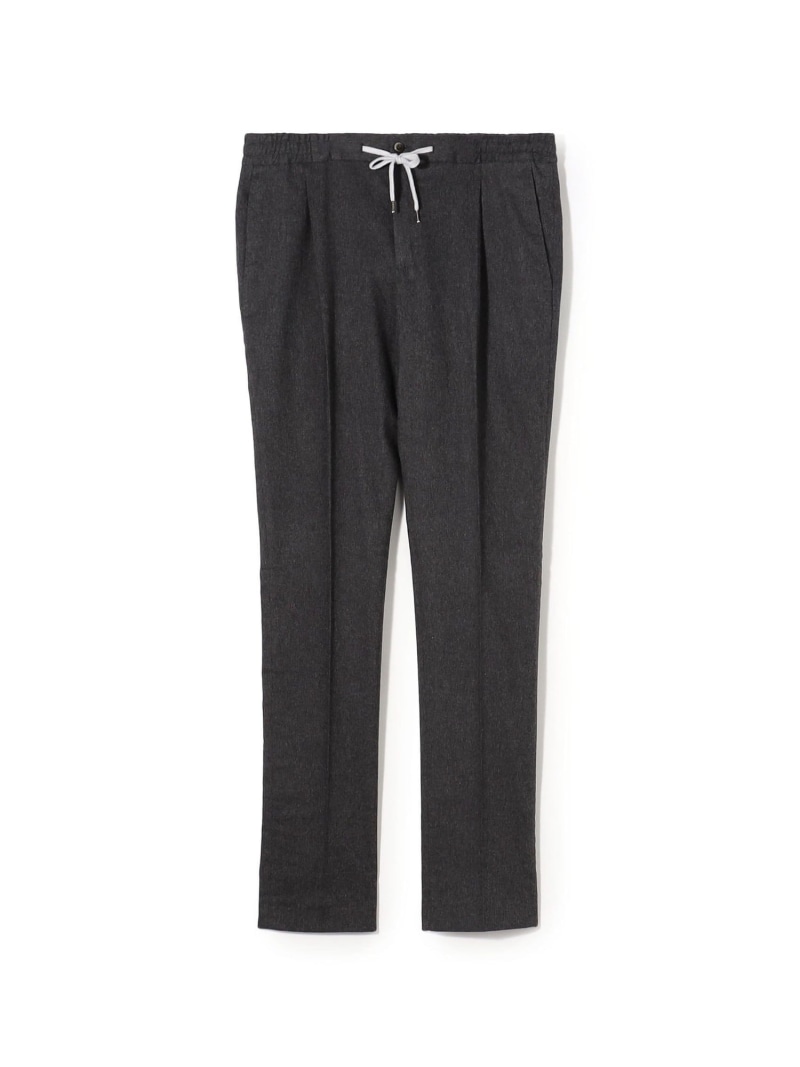 TOMORROWLAND BUYING WEAR PT TORINO SOFT 1P JOGGER コットンストレッチ 1プリーツイージースラックス トゥモローランド パンツ スラックス・ドレスパンツ グレー ホワイト【送料無料】| Fashion Men