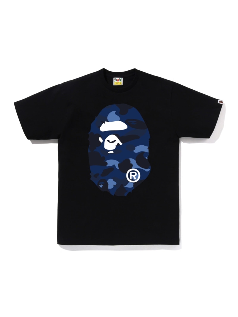 A BATHING APE COLOR CAMO BIG APE HEAD TEE ア ベイシング エイプ トップス カットソー・Tシャツ ブラック ホワイト【送料無料】｜ Fashion Men
