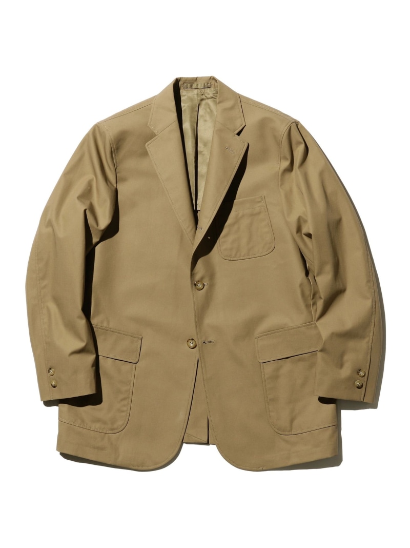 BEAMS PLUS 3B Box-Fit Jacket High Density COTTON ビームス メン ジャケット・アウター テーラードジャケット・ブレザー ネイビー ベージュ【送料無料】｜ Fashion Men