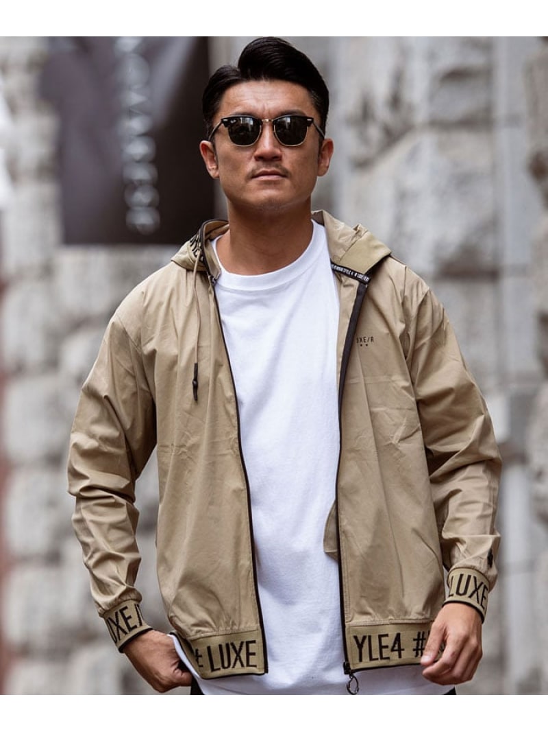 SB select LUXE/R ジャガードリブマウンテン長袖パーカー シルバーバレット トップス パーカー・フーディー カーキグリーン ベージュ ブラック グレー【送料無料】