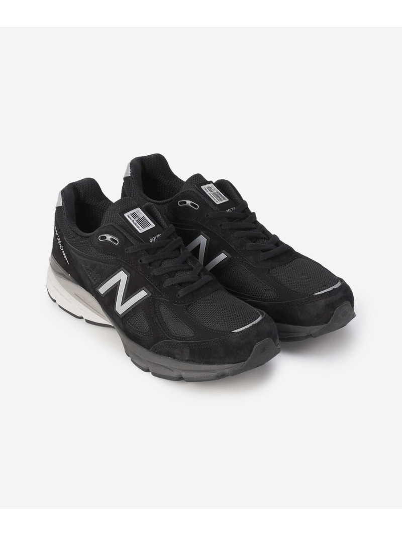 【SALE／20%OFF】Bshop New Balance ｜ U990 V4 BLACK MEN 主教 シューズ・靴 スニーカー 黒いこと【RBA_E】【貨物輸送無料】