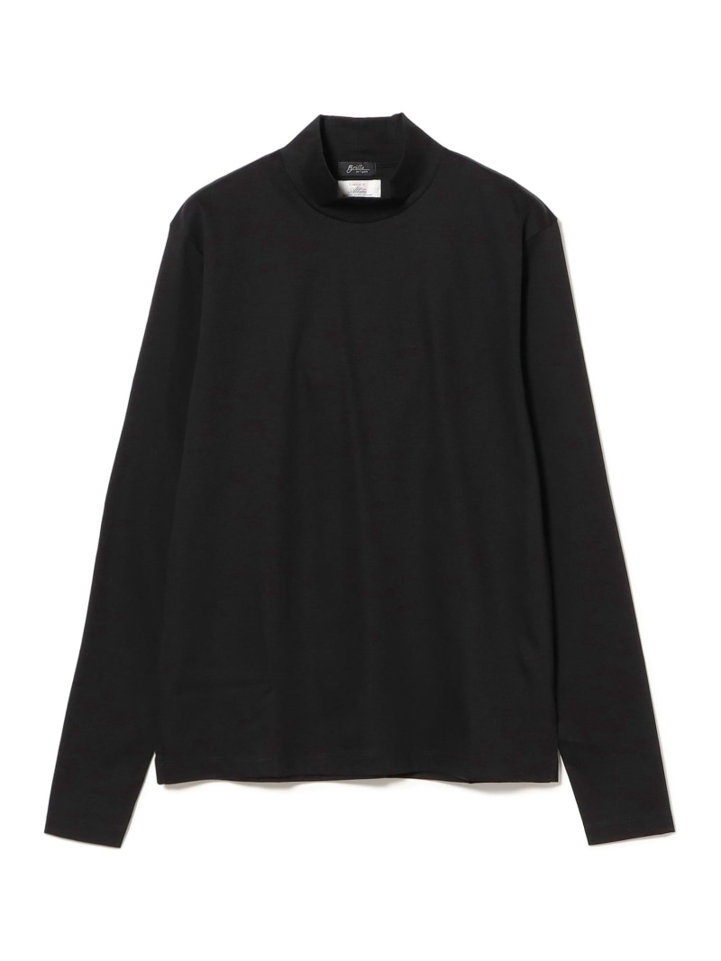Brilla per il gusto ALBINI コットン モックネック カットソー ビームス メン トップス カットソー・Tシャツ ホワイト ネイビー ブラック【送料無料】｜ Fashion Men