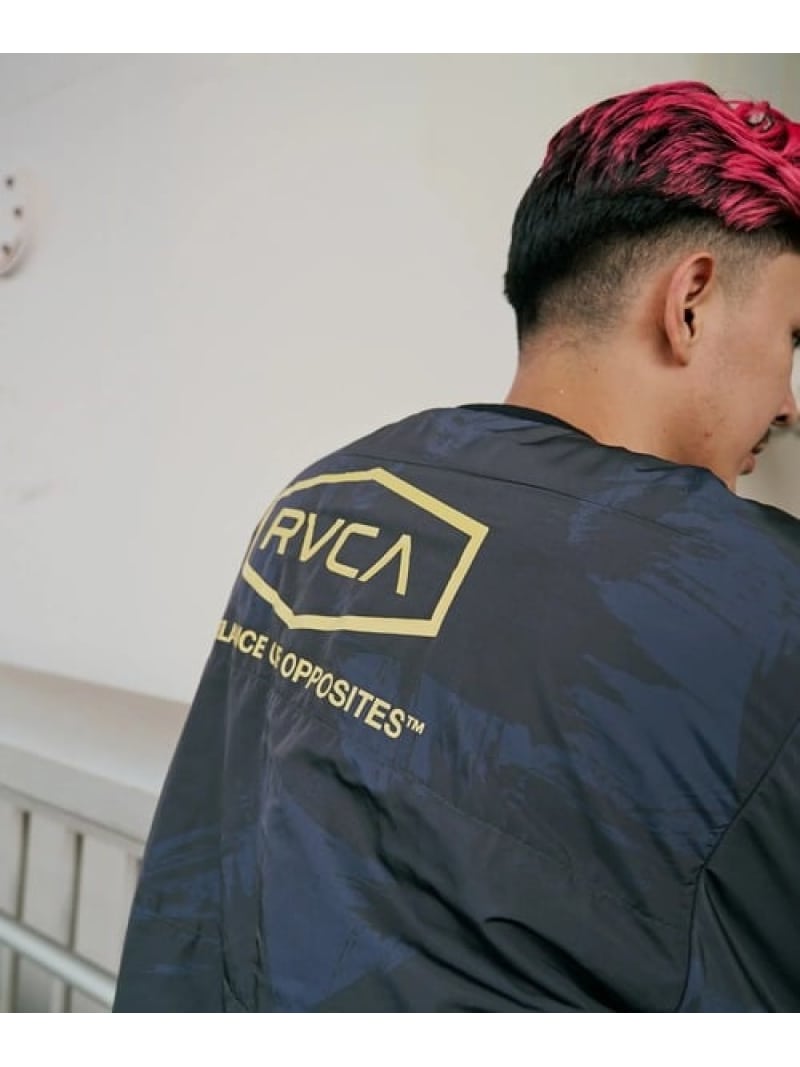 SELECT BRANDS RVCA/ルーカ GRANT PUFFER REVERSIBLE CR(MENS) ジャックローズ トップス スウェット・トレーナー ブラック【送料無料】