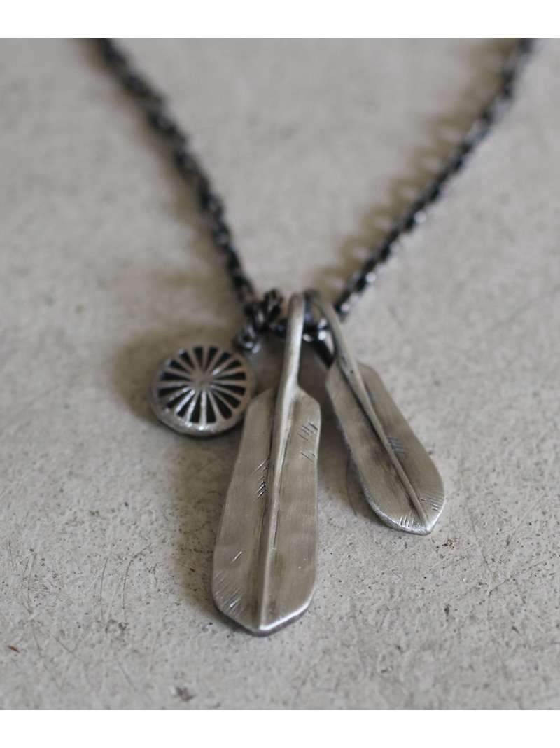 rehacer rehacer/(U)1Wheel 2Feather necklace レアセル アクセサリー・腕時計 ネックレス シルバー【送料無料】