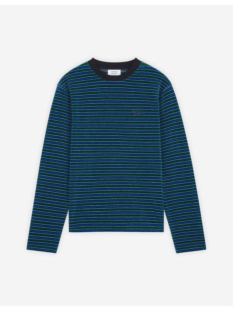 【SALE／40%OFF】Maison Kitsune 【公式】Maison Kitsune STRIPED VELVET LONG SLEEVES TEE-SHIRT メゾン キツネ アーカイブス トップス カットソー・Tシャツ【RBA_E】【送料無料】