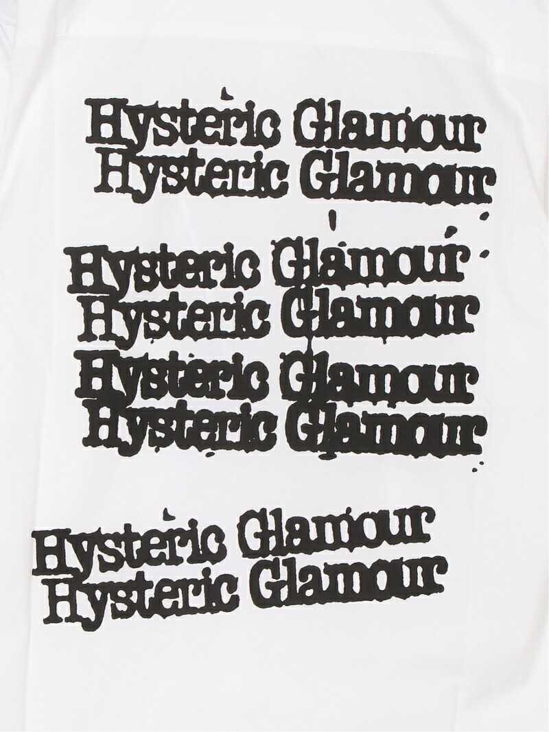 Hysteric Glamour Hysteric Glamour M Type Logo レギュラーカラーシャツ ヒステリックグラマー シャツ ブラウス 長袖シャツ ブラック ホワイト 送料無料 Liceochiloe Cl