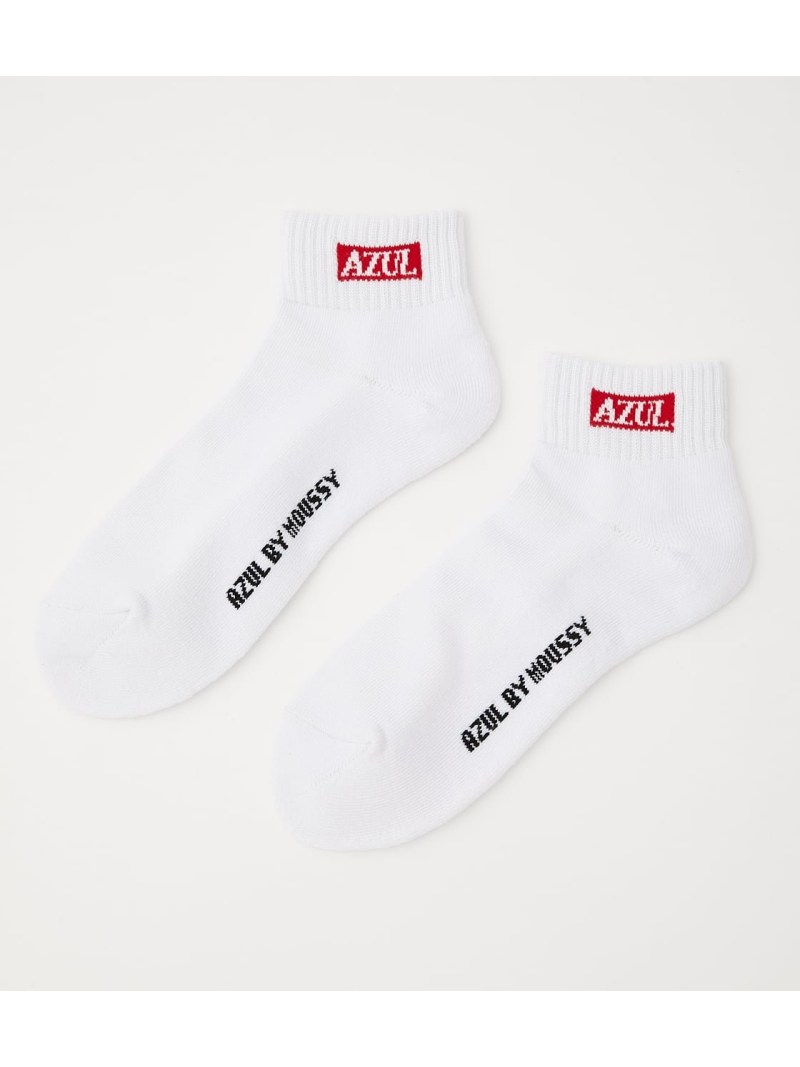 楽天市場 Azul By Moussy Azul Box Logo Low Cut Socks アズールバイマウジー ファッショングッズ ソックス 靴下 ホワイト ブラック グレー Rakuten Fashion Men