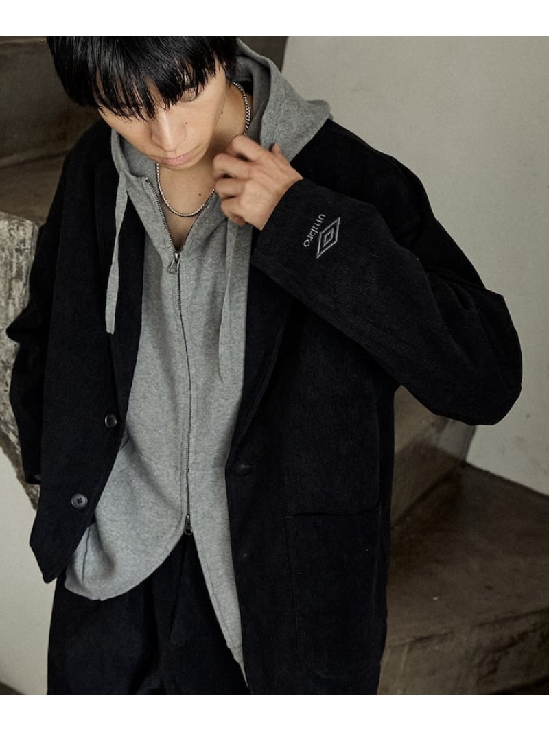 【SALE／30%OFF】UMBRO CORDUROY TAILORED JACKET/コーデュロイテーラードジャケット/セットアップ/オーバーサイズジャケット 25FW 25AW フリークスストア ジャケット・アウター テーラードジャケット・ブレザー ブラウン ブラック【RBA_E】【送料無料】｜ Fashion Men