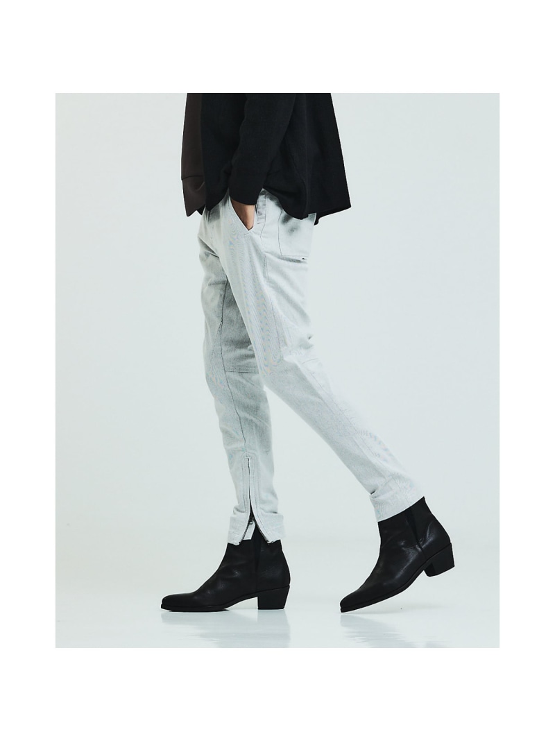 5351POUR LES HOMMES 【定番人気】カラー スキニー ジョグ ジャージパンツ ゴーサンゴーイチプールオム パンツ その他のパンツ カーキグリーン ホワイト【送料無料】｜ Fashion Men