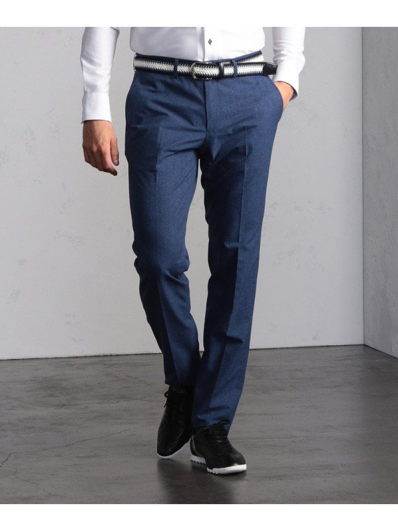 楽天市場 Sale 50 Off Men S Bigi Cooldotsファブリックプリントスラックス ウォッシャブル メンズ ビギ パンツ ジーンズ スラックス ドレスパンツ ネイビー グレー ブルー ホワイト Rba E 送料無料 Rakuten Fashion Men