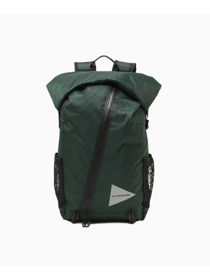 and wander ECOPAK 18L backpack アンドワンダー バッグ その他のバッグ ブラック ベージュ ホワイト グリーン【送料無料】