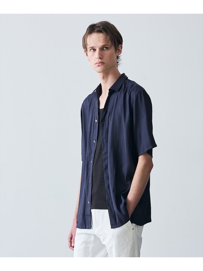 【SALE／20%OFF】5351POUR LES HOMMES スキッパー 半袖 シャツ ゴーサンゴーイチプールオム トップス シャツ・ブラウス グリーン グレー ネイビー【RBA_E】【送料無料】｜ Fashion Men