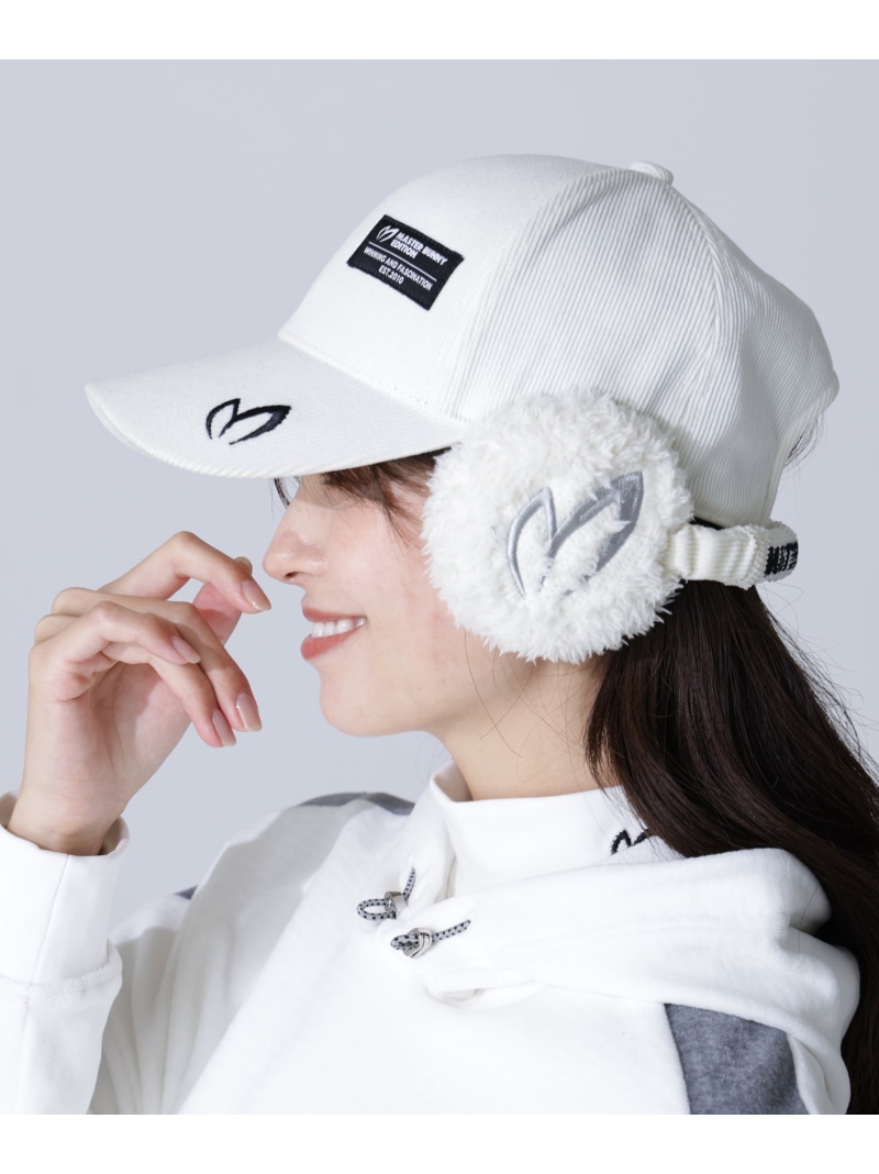 MASTER BUNNY EDITION イヤーマフ付きキャップ (UNISEX) マスターバニーエディション 帽子 その他の帽子 ホワイト ブラック グレー【送料無料】