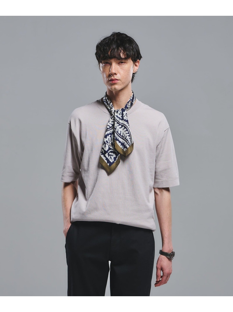 UNITED ARROWS green label relaxing 温気 遮蔽物 半袖 ティーシャツ -マシンウォッシャブル・UV撥ね除ける・人付き合い冷感・遮熱- ユナイテッドアローズ グリーンレーベルリラクシング トップス カットソー・ティーシャツ サクラ色 薄墨色【貨物輸送無料】 トップス-メンズファッション-Tシャツ・カットソー