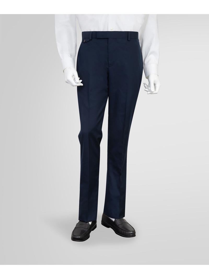 【SALE/20%OFF】BROOKS BROTHERS ポリエステル/コットン ポプリン プレーンフロント トラウザーズ Classic ブルックス ブラザーズ パンツ スラックス・ドレスパンツ ネイビー ベージュ【RBA_E】【送料無料】| Fashion Men