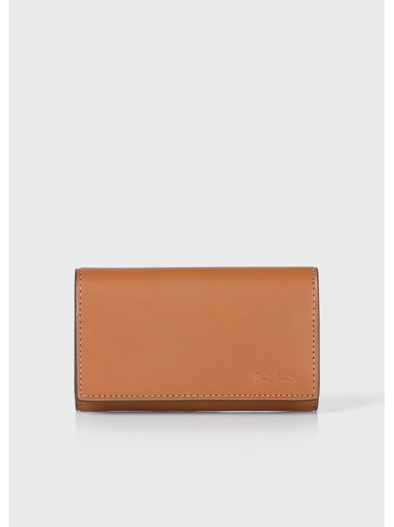 Paul Smith ベジタンストライプトリム キーケース ポール・スミス 財布・ポーチ・ケース 財布 ブラック ブラウン【送料無料】