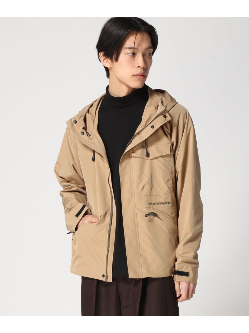 KRIFF MAYER (M)花粉落っこちるボンネットJK クリフメイヤー ジャケット・アウター 上衣・前掛け 黒いこと 緑であること ベージュ【貨物輸送無料】