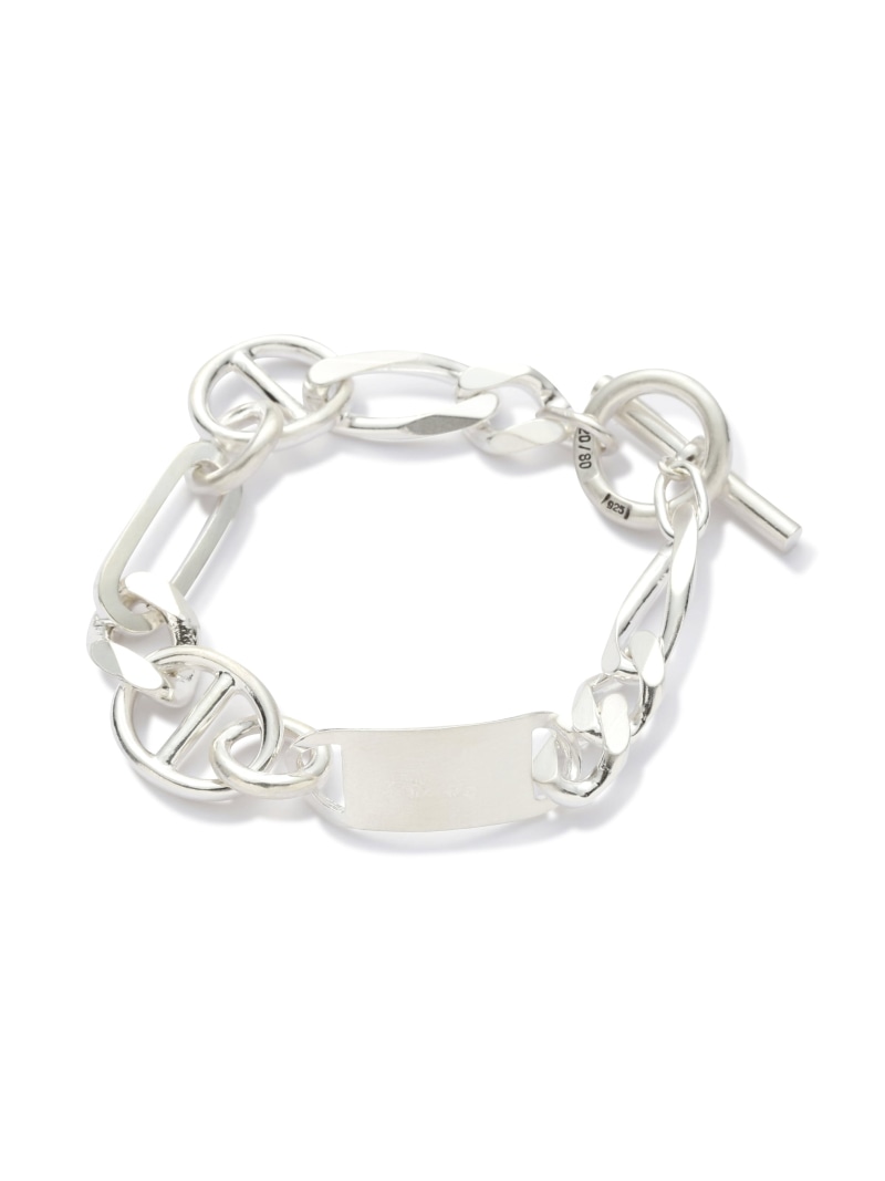 LHP トゥエンティーエイティー/STERLING SILVER MIXED ANCHOR CHAIN BRACELET エルエイチピー ファッション雑貨 その他のファッション雑貨 シルバー【送料無料】