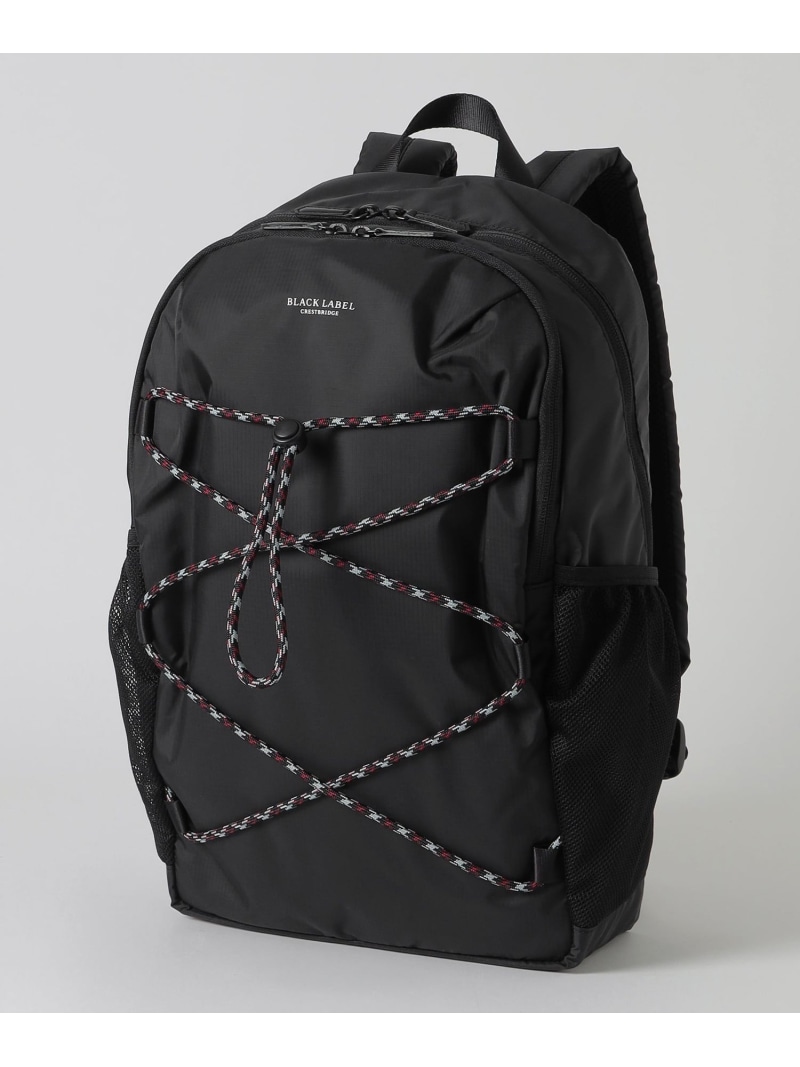 BLACK LABEL CRESTBRIDGE 【WEB押さえる】クレストブリッジチェックドローコードコンビバックパック 青碧付け紙 / ブラックレーベル・クレストブリッジ 御徒面子 余分の物の御徒面子 黒いこと【貨物輸送無料】