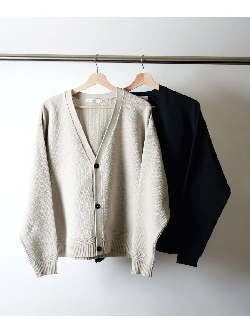 【SALE／30%OFF】Johnbull Private labo モスステッチVネックカーディガン ジョンブルプライベートラボ トップス カーディガン ベージュ ネイビー【RBA_E】【送料無料】