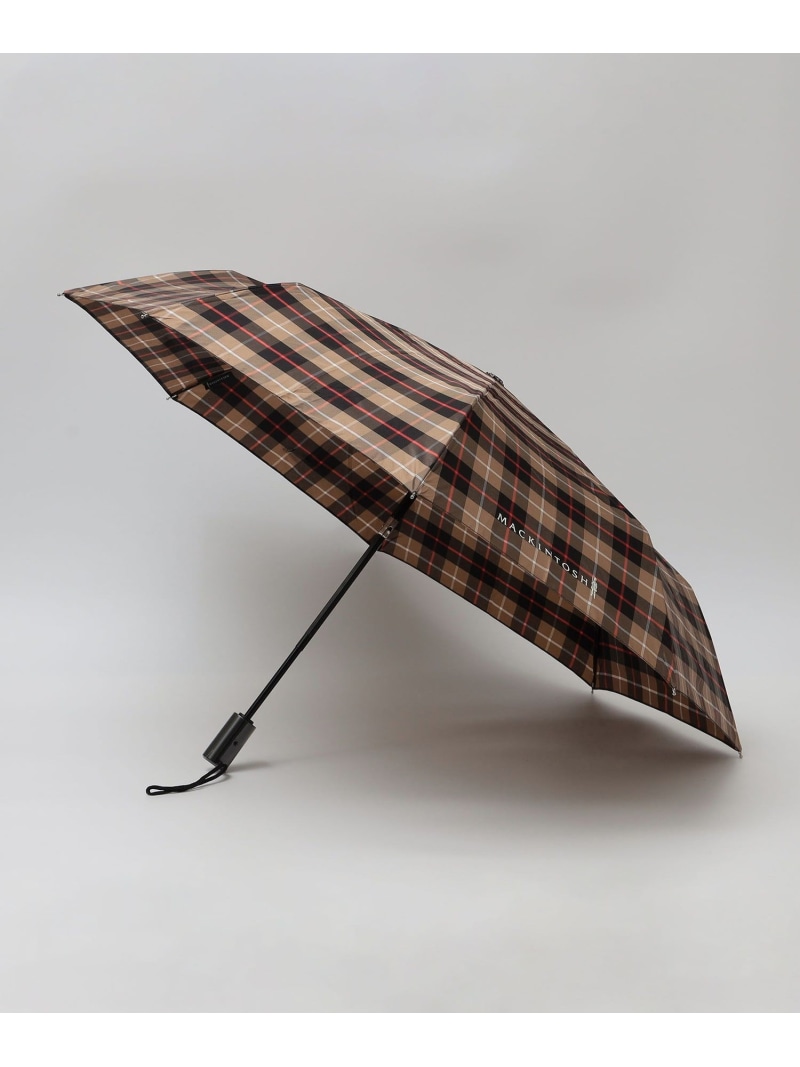 SHIPS MEN MACKINTOSH: AYR チェック 折り畳み傘 シップス ファッション雑貨 折りたたみ傘 ブラウン グリーン【送料無料】| Fashion Men