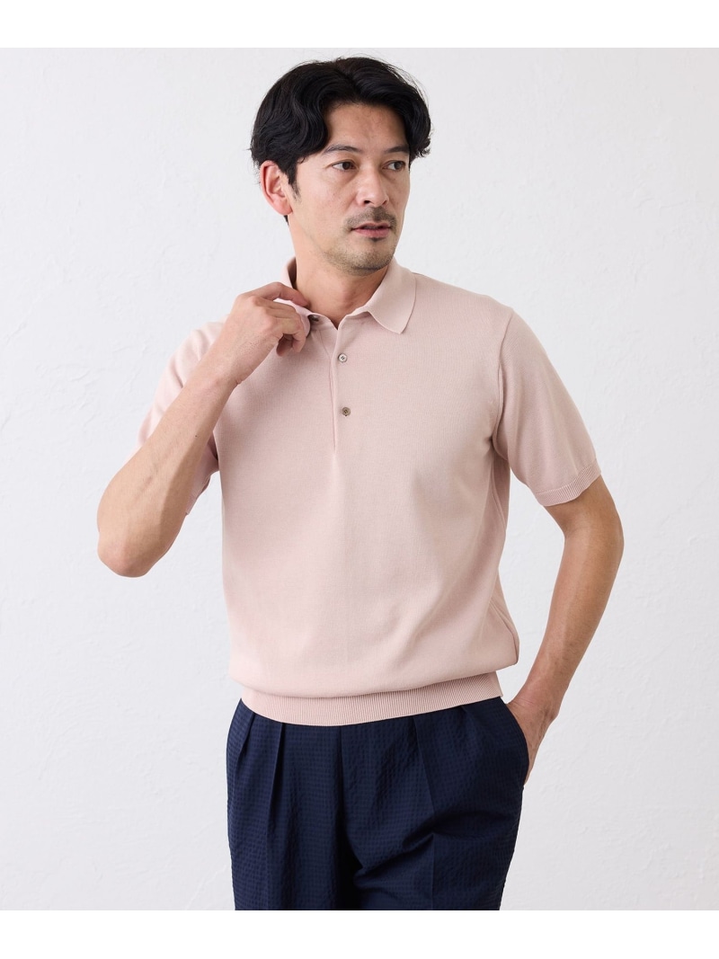 S.ESSENTIALS ハイツイストニットポロ エス エッセンシャルズ トップス スポーツシャツ 黒いこと 米国海軍 ベージュ さくら色 白いこと【貨物輸送無料】