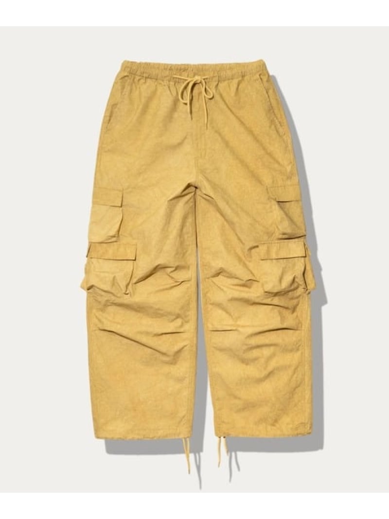 【SALE／10%OFF】go slow caravan ダンプICE DYEイージーカーゴパンツ (MENS) ゴースローキャラバン パンツ その他のパンツ イエロー パープル【RBA_E】【送料無料】｜ Fashion Men