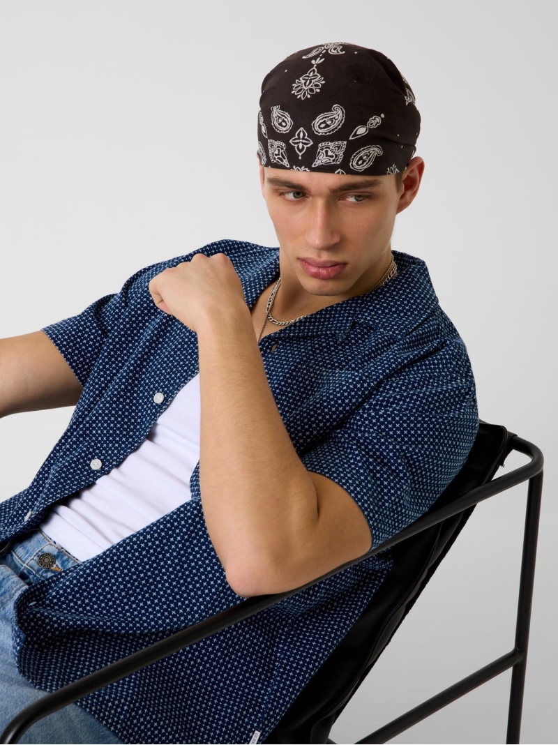 GUESS JEANS GUESS JEANS/(M)Boxy Camp Shirt シャツ 半袖シャツ ゲス トップス シャツ・ブラウス ネイビー【送料無料】