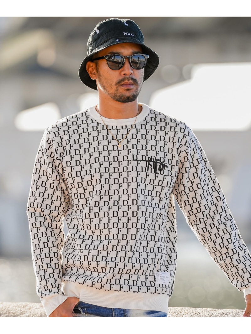 Retro Engine RTEG Compression knit アダムスジャグラー トップス ニット ホワイト ブラック【送料無料】