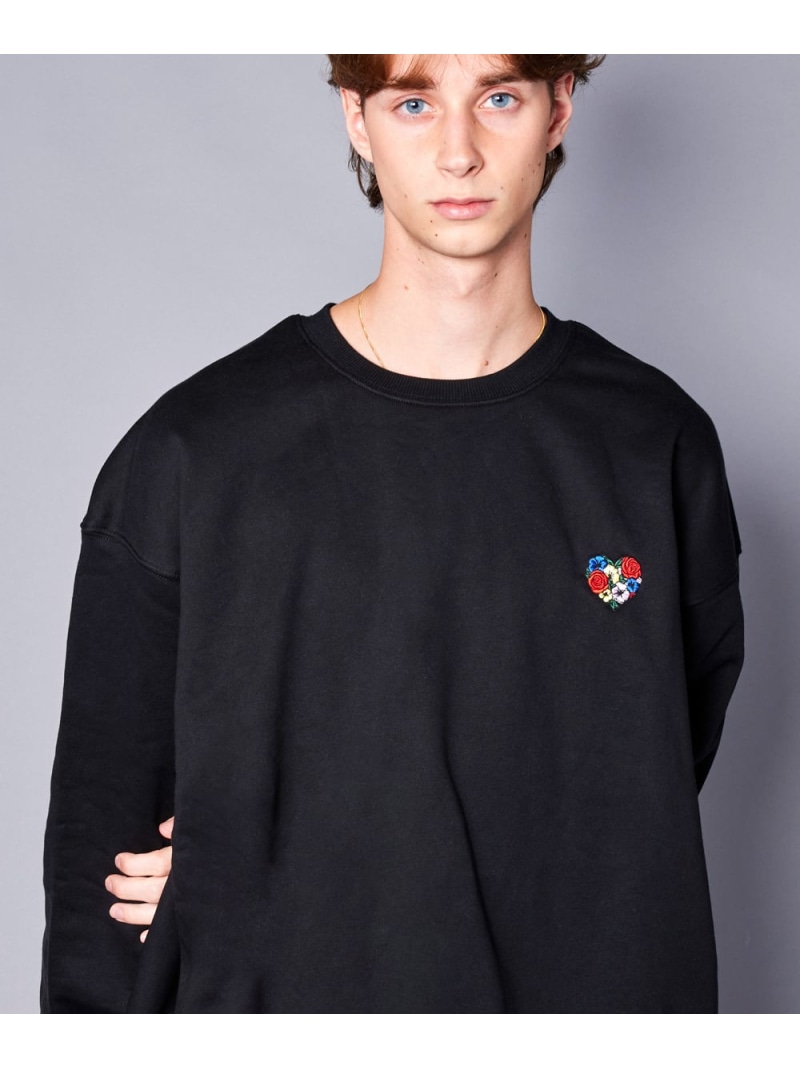 【SALE／30%OFF】rehacer rehacer/(M)Velvet Loose Sweat L/S レアセル トップス スウェット・トレーナー グレー ブラック【RBA_E】【送料無料】
