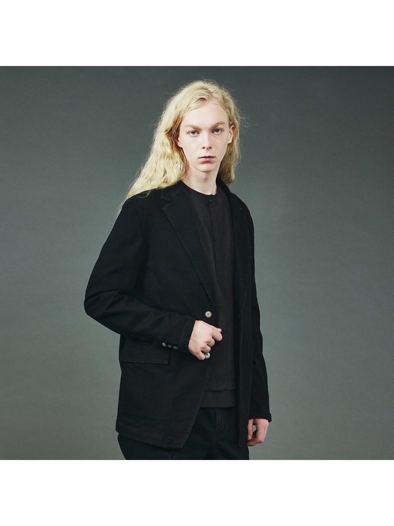 5351POUR LES HOMMES 【セットアップ対応】ストレッチ デニム 2Bジャケット ゴーサンゴーイチプールオム ジャケット・アウター テーラードジャケット・ブレザー ブルー ブラック【送料無料】