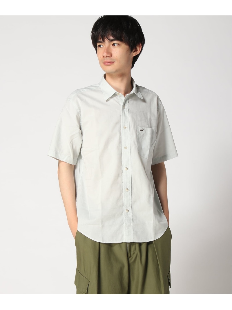 CROCODILE (M)ジャカード パナマ織 プルオーバー クロコダイル トップス プルオーバー・トップ 青碧 米国海軍【貨物輸送無料】